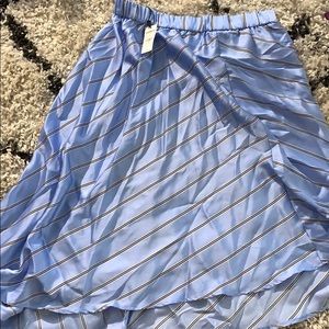 Stripped blue skirt